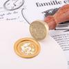 Bear, Dragon,Phoenix Wax Seal Stamps Brass Head 0.98" Removable Round Wax Sealing Stamp Heads For Decorating Wedding Invitation