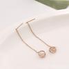 18k gold rose gold titanium steel hairball earrings simple wind ball hollow stud earrings ear color