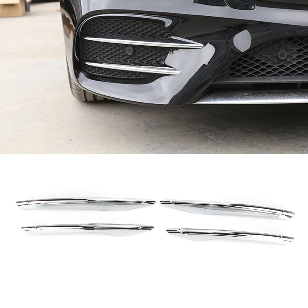 4pcs Front Fog Light Molding Trims Replacement for   E Class W213 E200 E300 2021