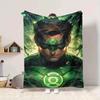 1pc Green Lantern Blanket Polyester Fiber, All Season Comfort for Sofa, Bed, Office, Car, Camping Ideal Home Decor & Gift, Office Comfort