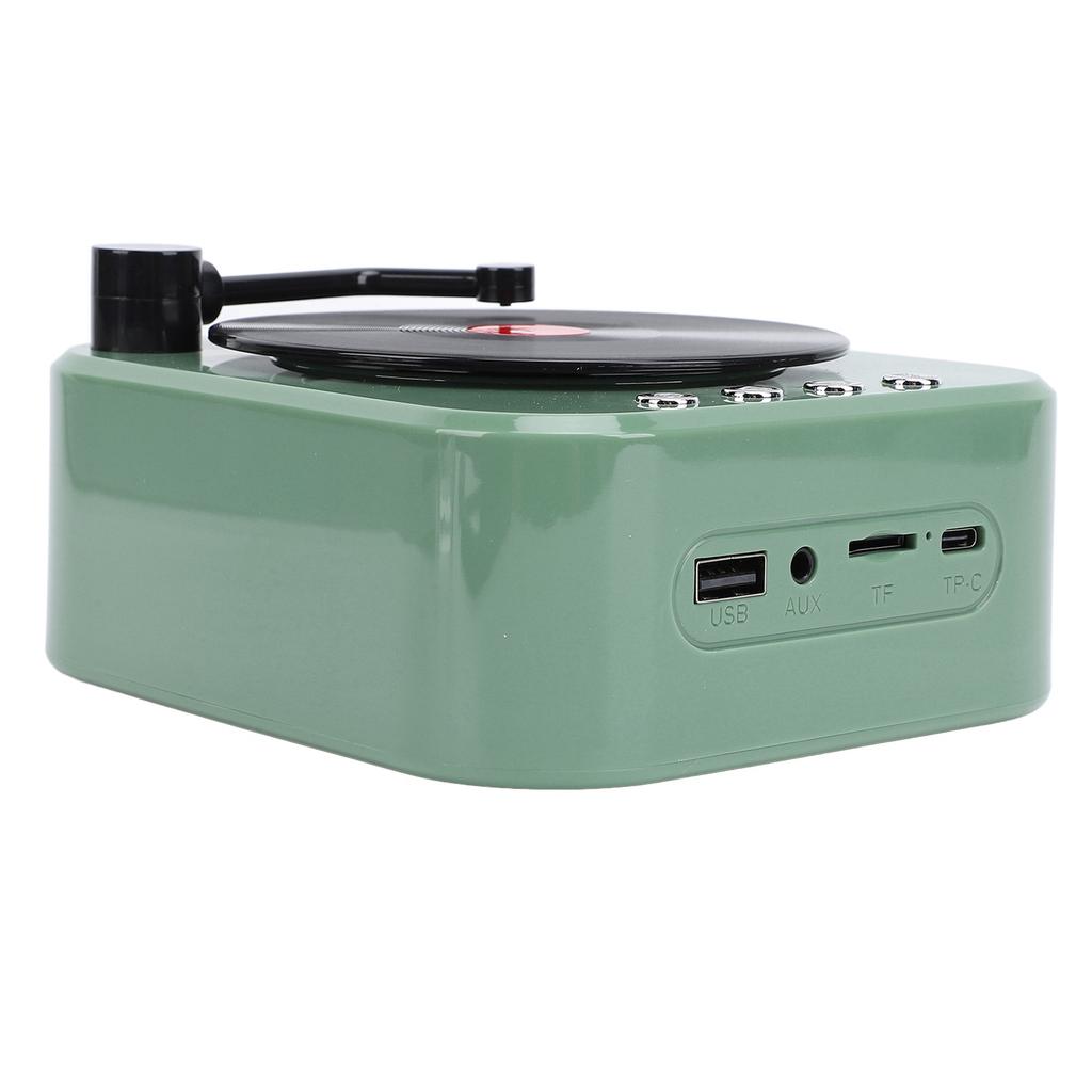 Record Player Style Bluetooth Speaker Old Fashioned Cute Look Immersive Sound Wireless Speaker Support Up To 32GB