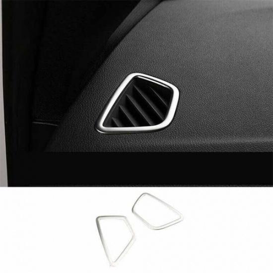 2018-22 Cover Trim Console L&R Air Outlet Vent Titanium Silver For BMW 5 Series
