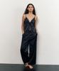 Atempo Lace Slip Pajama Set / Navy