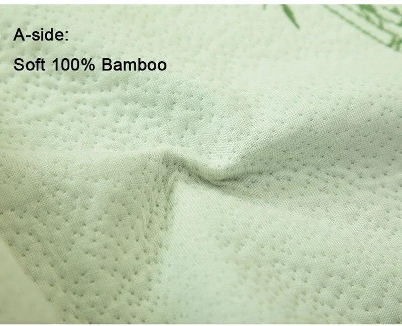 כיסוי מזרן סופר עמיד למים סיבי במבוק יחיד טווין קינג סייז אוויר-חדיר כיסוי מגן כרית מיטה לא כלול ציפית