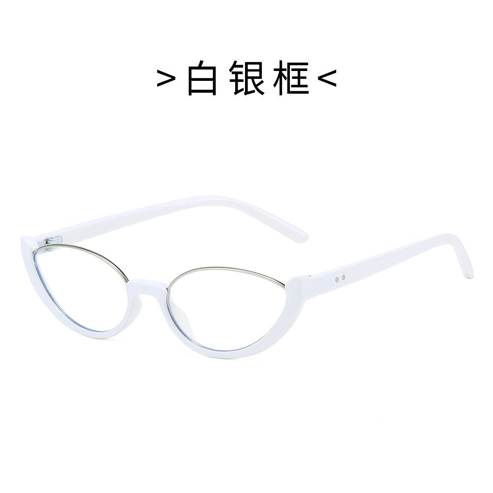 Trendy Cat Eye Glasses For Women  Stylish Clear Lens Anti-Blue Light Eyewear With Unique Decor  Prescription Ready Frames