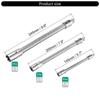 Set of 3 Wrench Sleeve Extension Rod Bendable Socket Tool Kit Bendable Drive Head Adapters for Automotive and Home Use