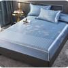 3Pcs/Set Comfortable Ice Silk Bedspreads Cool Latex Bed Mat Pad Sheet for Bedroom Summer Sleeping Mattress Bed Cover