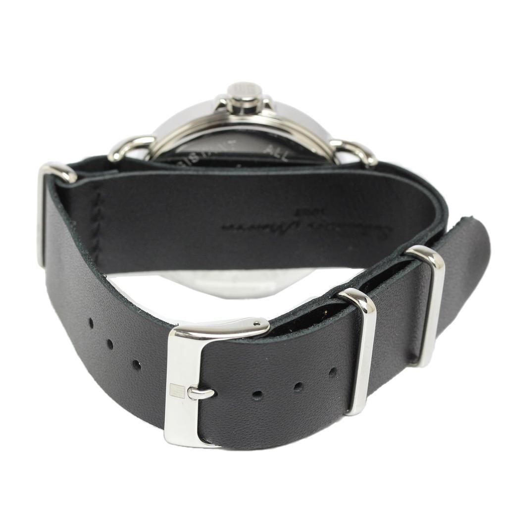 Salvatore Marra and Leather Strap Popular and Men's Women's Watch, Simple, SM22104-SSBK