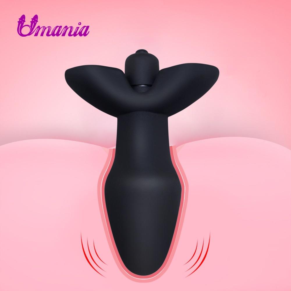 1PC Large Silicone Butt Plug With Vibrator Function Smooth Touch Anal Plug Sex Toys for Women/ Men