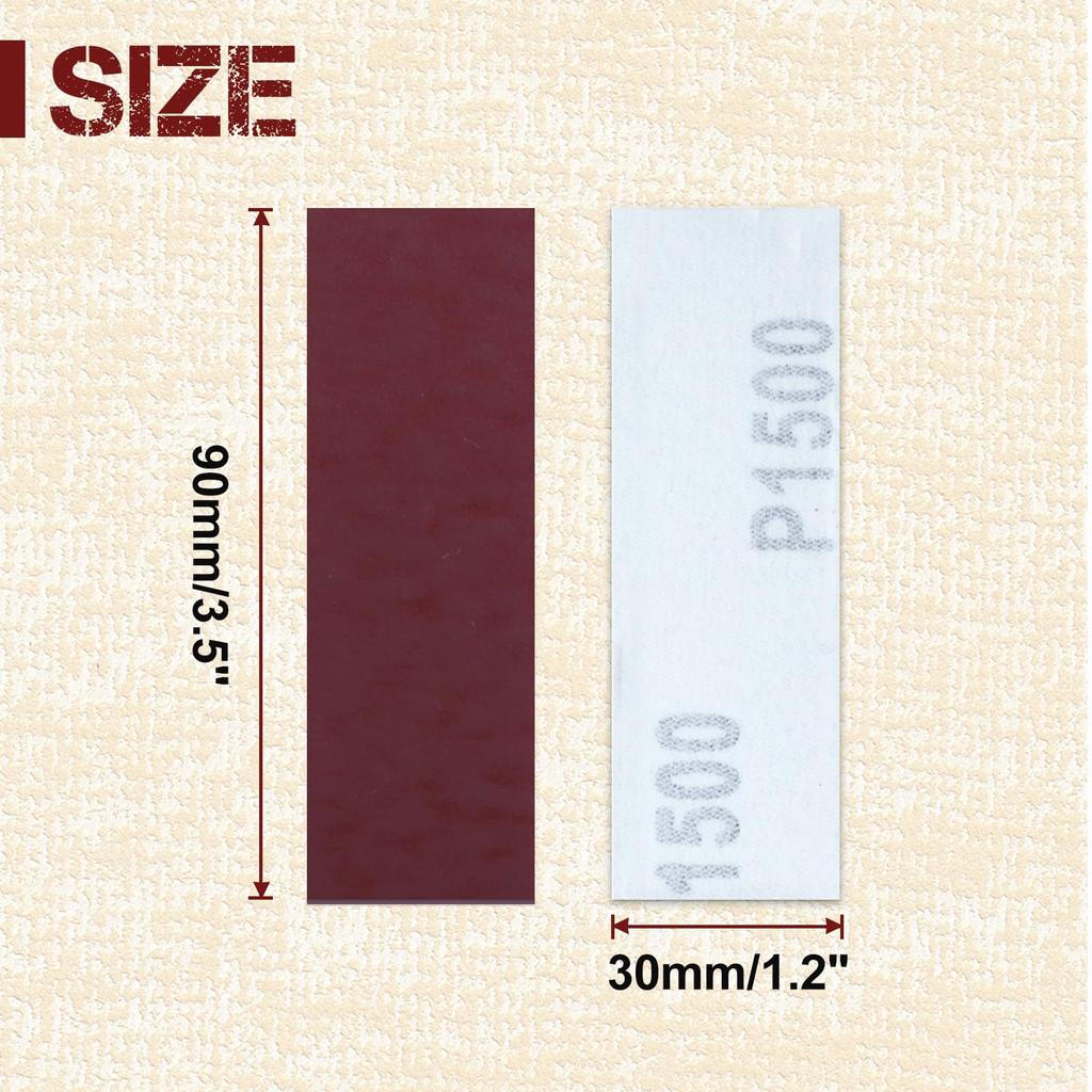 LEONTOOL Sandpaper Set for Hand 1500 Grit Replacement Magic Micro Finishing Sander Micro Detail and Mini Sanding Paper Compatible with Sanders and
