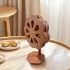 Decorative Windmill Shape Bamboos Trivet with Stand Heatproof Pot Pan Pad For Dining Table Kitchen Essential