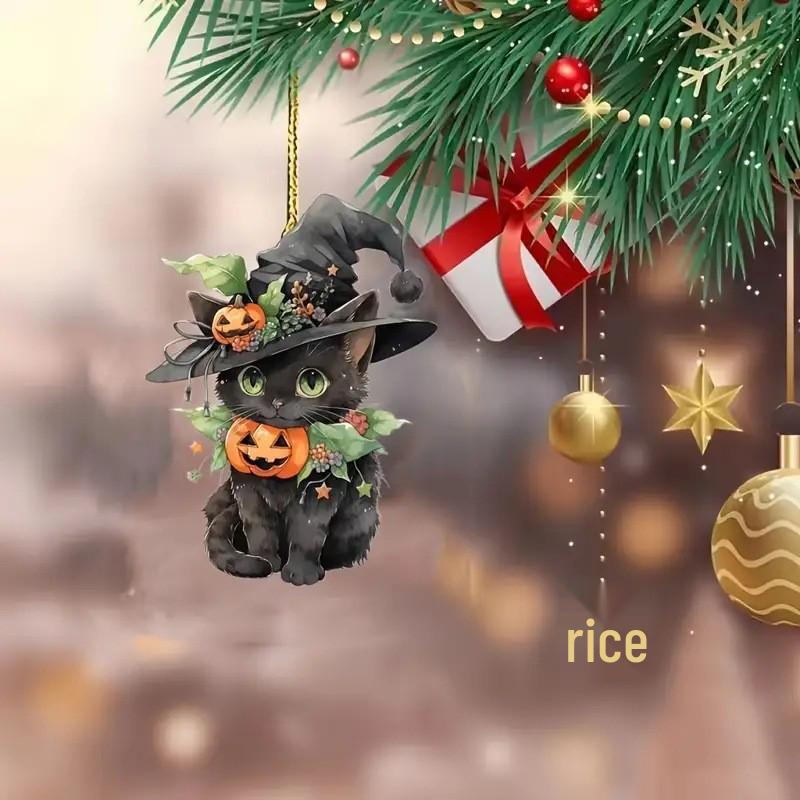 Pandantiv Auto Pisoi Desen Animat Halloween - Decorațiune Interioară de Sărbători