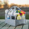 Multifunctional Felt Baby Diaper & Travel Makeup Storage Bag