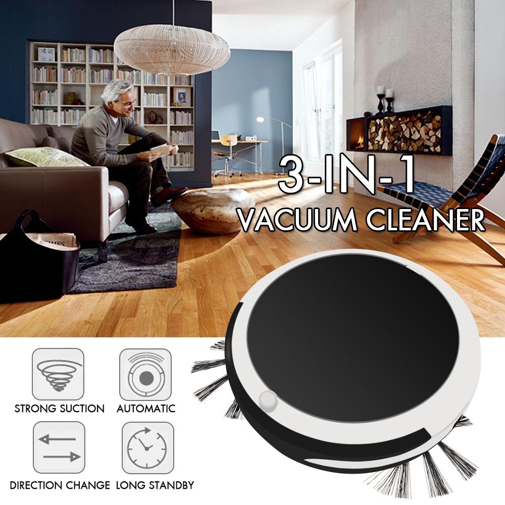 7W DC 5V Rechargeable Automatic Smart Sweeping Robot Vacuum Cleaner Strong Suction 3 in1