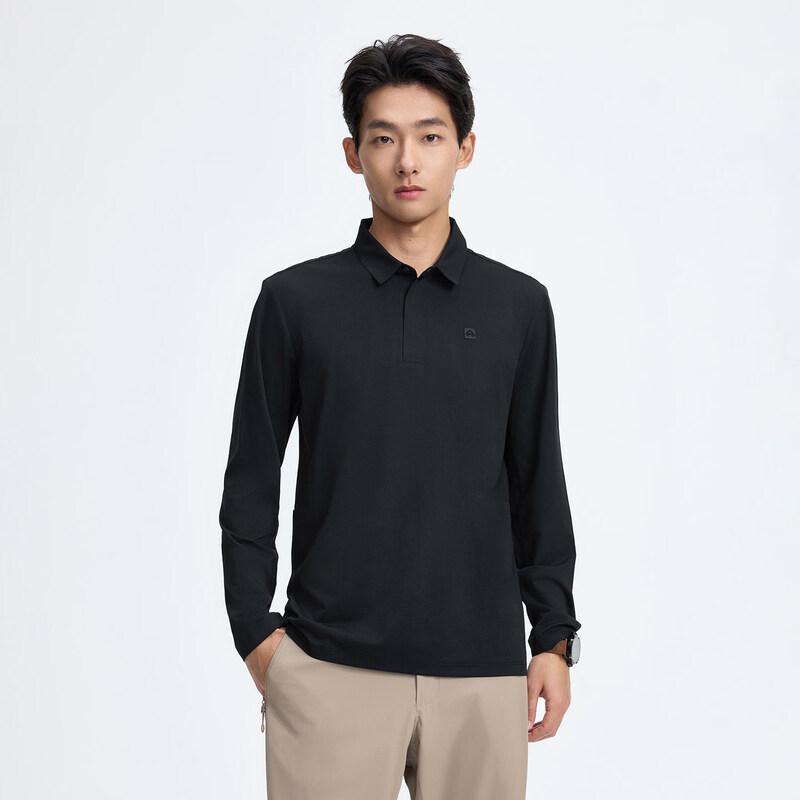 Pioneer Camp Men's City Commute Quick-Dry Long Sleeve Polo Shirt