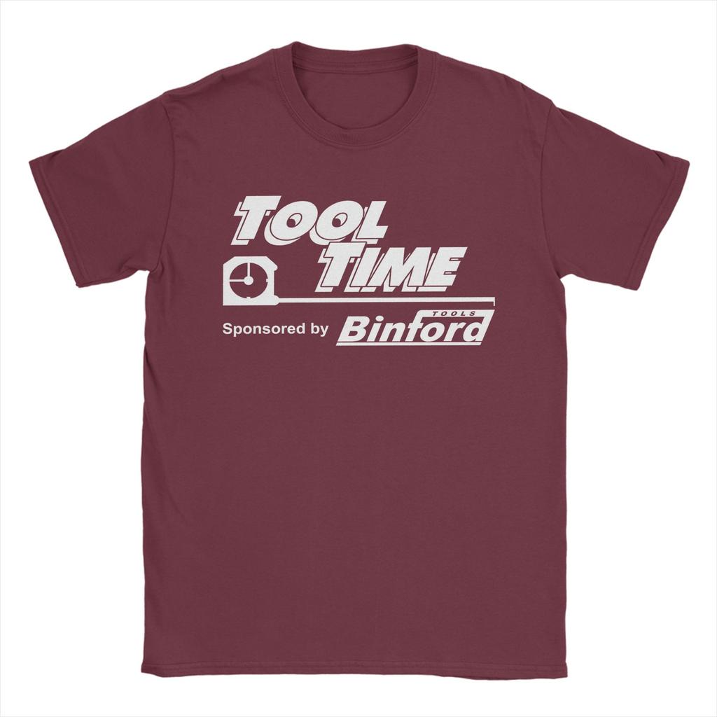 Magliette da Uomo Tool Time sponsorizzate da Binford Tools Show TV Ristrutturazioni Casa Top in Cotone Maglietta Vintage Maglietta Taglie Forti