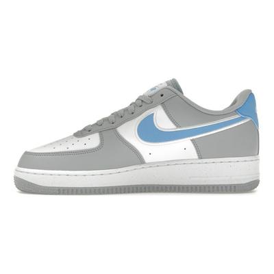 Air Force 1 07 Next Nature Kurt Grisi Üniversite Mavisi Erkek Spor Ayakkabı Beyaz HM0721-001