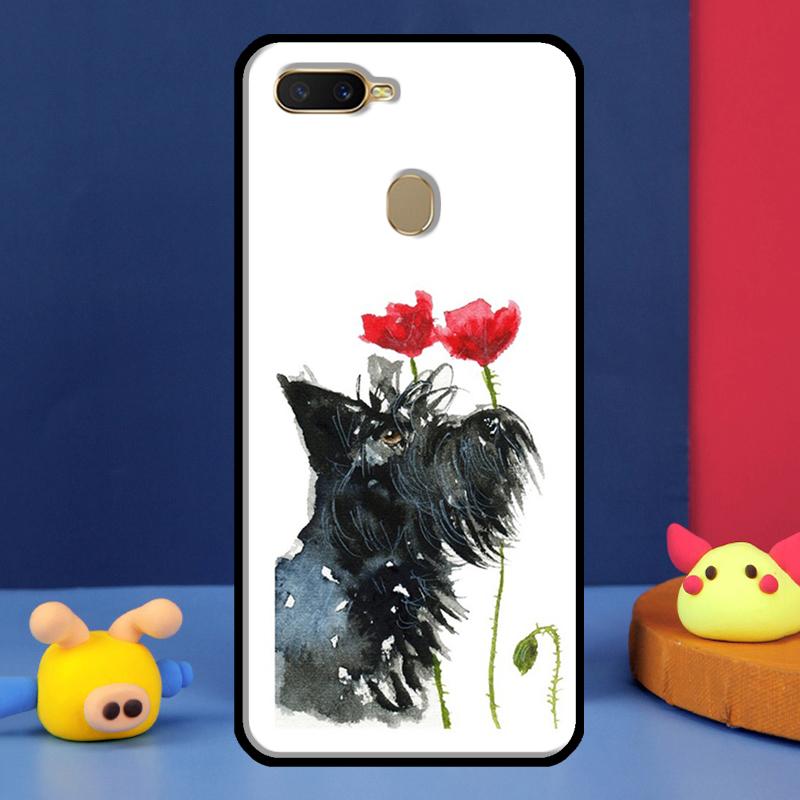 Westie Scottie Scottish Terrier Case For Oppo A16 A76 A96 A58 A78 A98 A5 A9 A91 A15 A17 A77 A52 A72 A74 A94 A54S A57S Cover