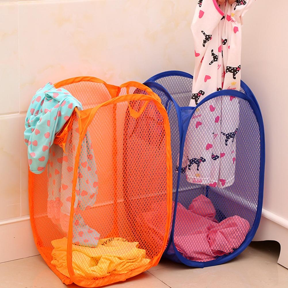 Foldable Clothes Basket Hamper Large Laundry Polyester
