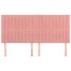 Maison Exclusive - Tête de lit Rose 200x5x118/128 cm Velours