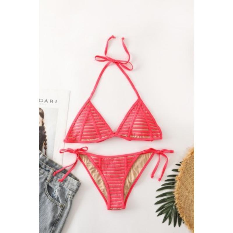 Push Up Split Bikini Watermelon Red Sexy Bikini Swimsuit Sweet and Sexy