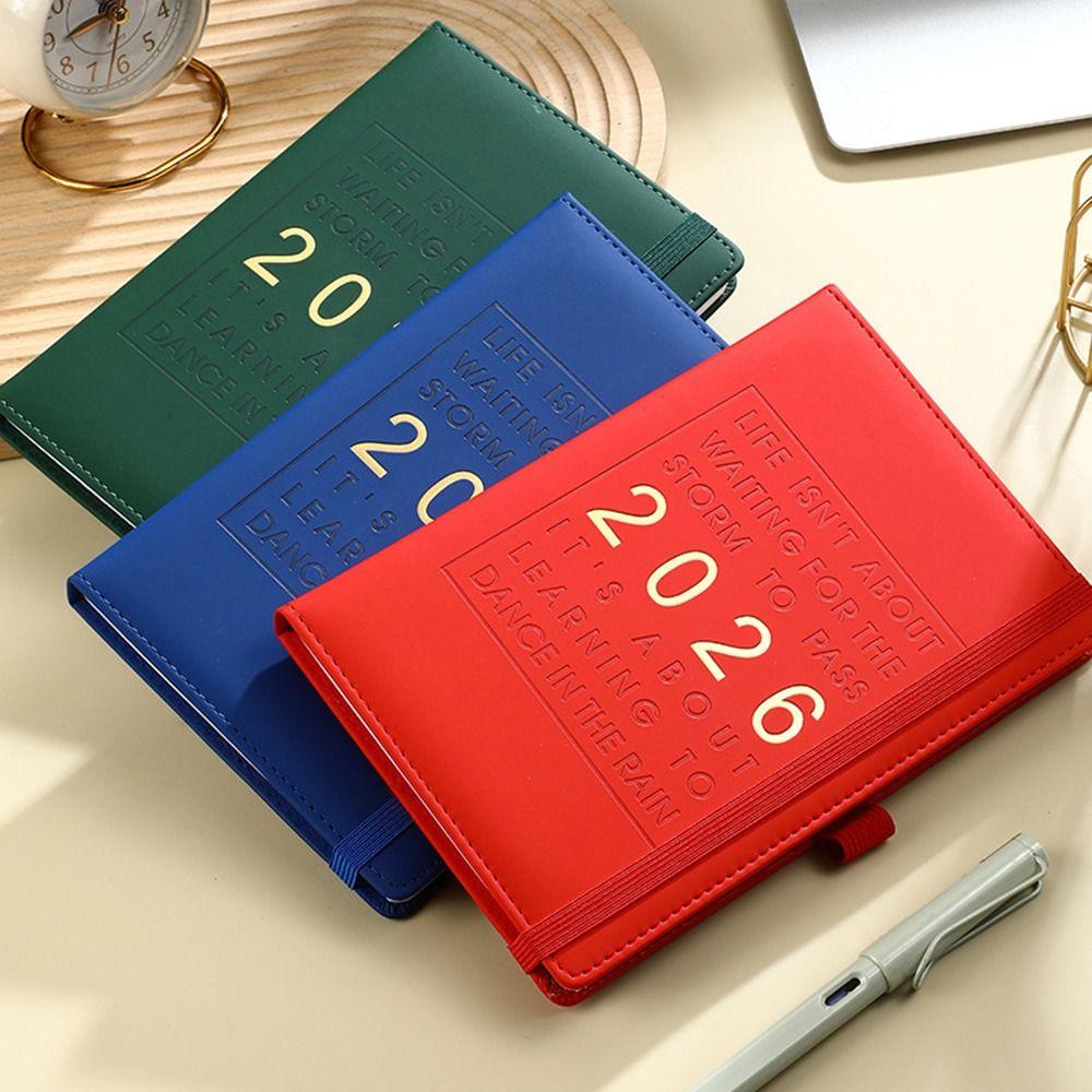Wear-resistant A5 Agenda Planning Notebook 12 Months To-do List Notebook Stationery