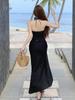 Women's Black Cutout Swimsuit Beach Dress: Sexy, Stylish, and Sophisticated