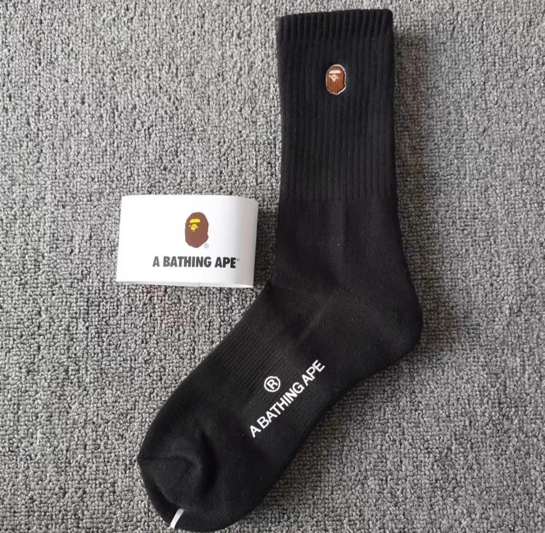 

Носки унисекс средней высоты с однотонным принтом «Голова обезьяны» для повседневных занятий спортом, весна и осень. One Size