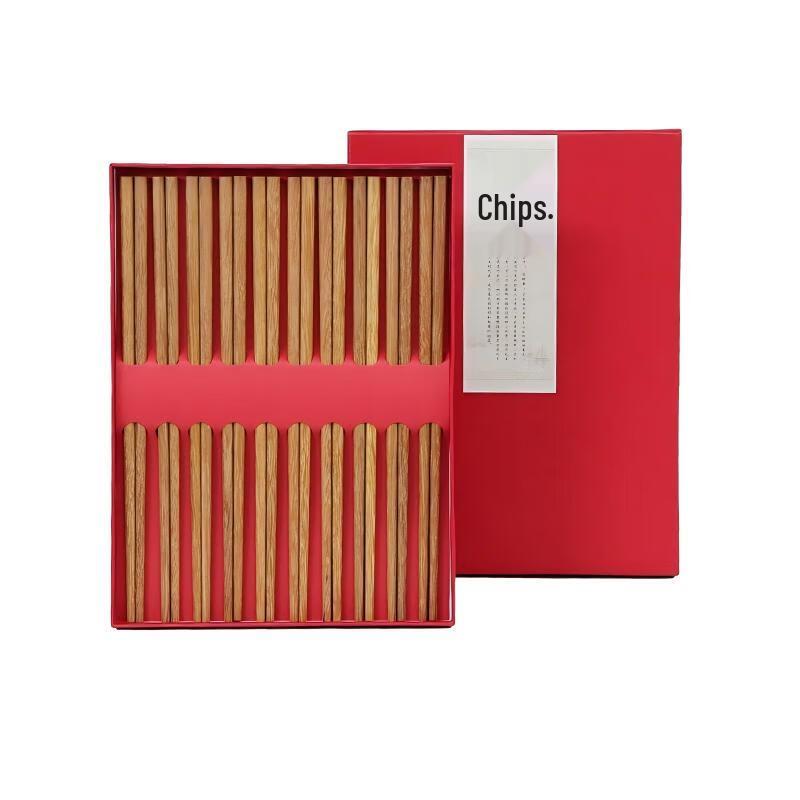 Shangheng 10-Pair Kunmu Wood Chopsticks Gift Set