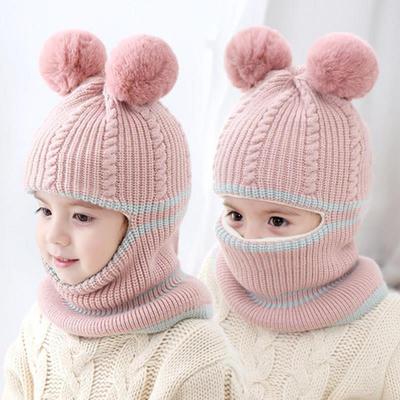 Children's Hats, Fleece Hats, Thickened Hats, Warm Hats, Woolen Hats, Boys' Hats, Girls' Hats, Children's Scarves, Knitted Hats