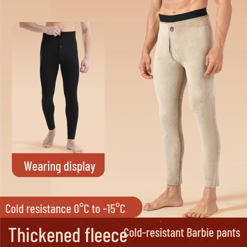 

Мужские облегающие бархатные леггинсы Pineapple Slim Fit Plus с защитой от ветра — большой размер, приятные для кожи, удобные, эластичные, для осени и зимы XXL