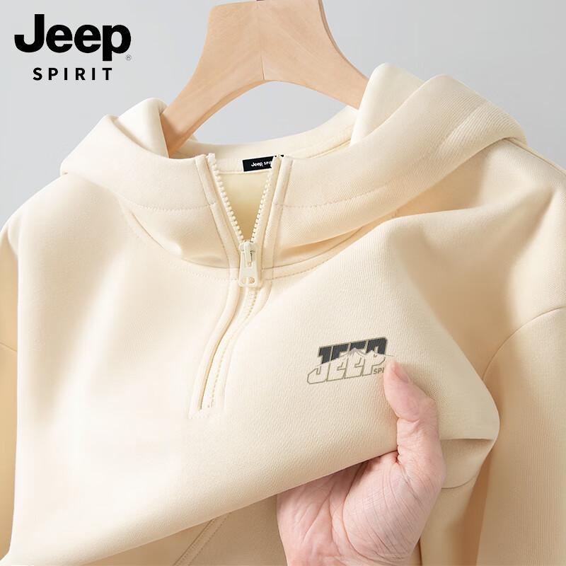 

Мужская флисовая толстовка-пуловер с капюшоном на молнии до середины груди JEEP SPIRIT 2XL