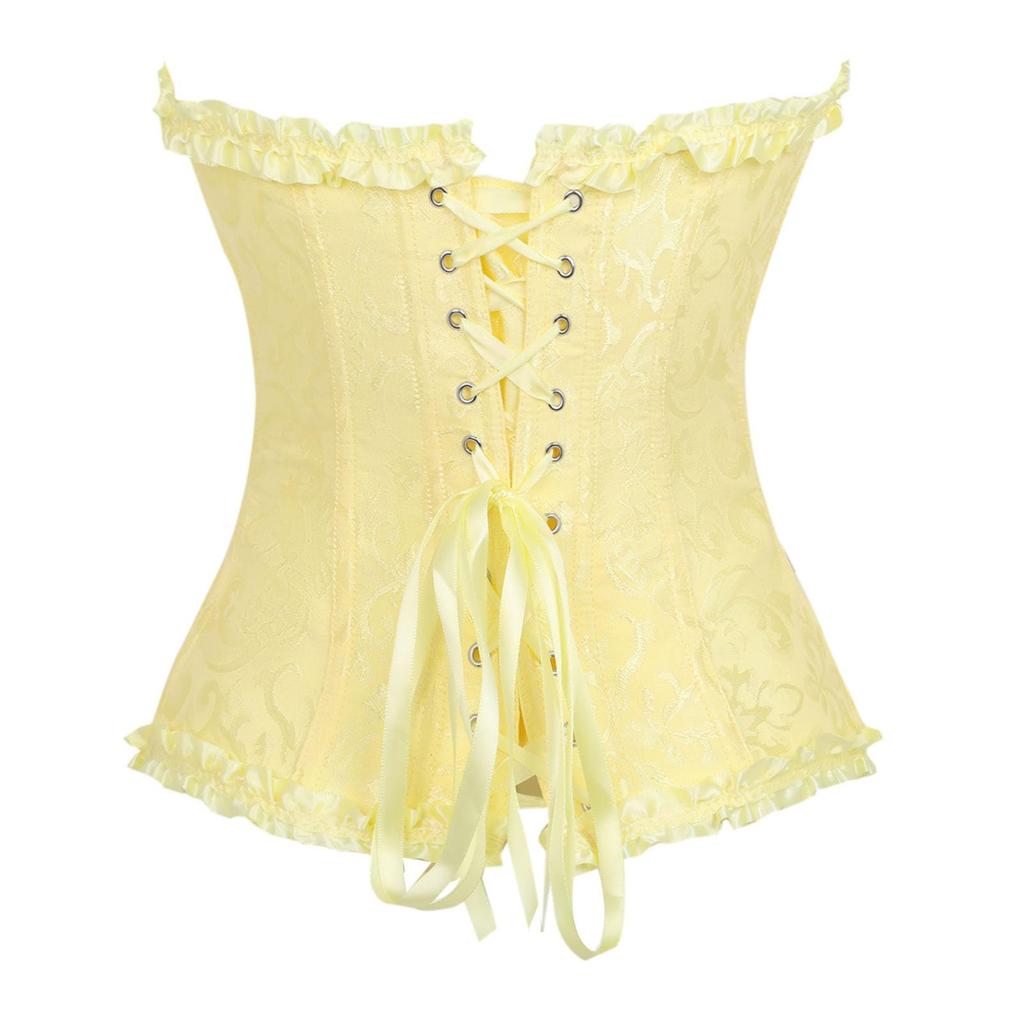 Women's Lace-Up Corset Top Bustier for Costume