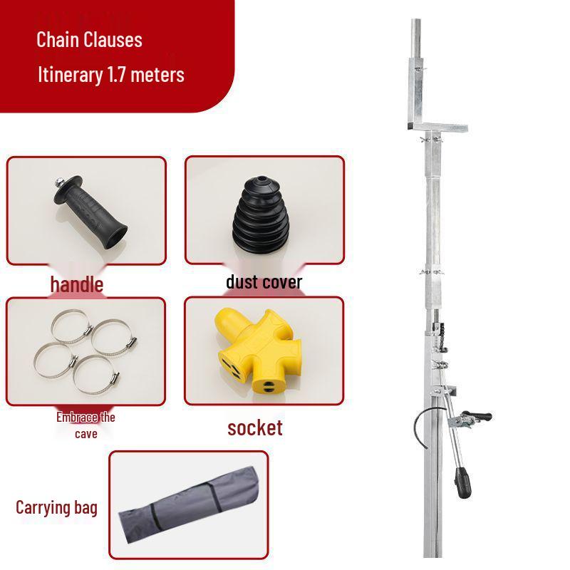 Electric Hammer Ceiling Stand: Telescopic Drilling Frame for Suspended Ceilings