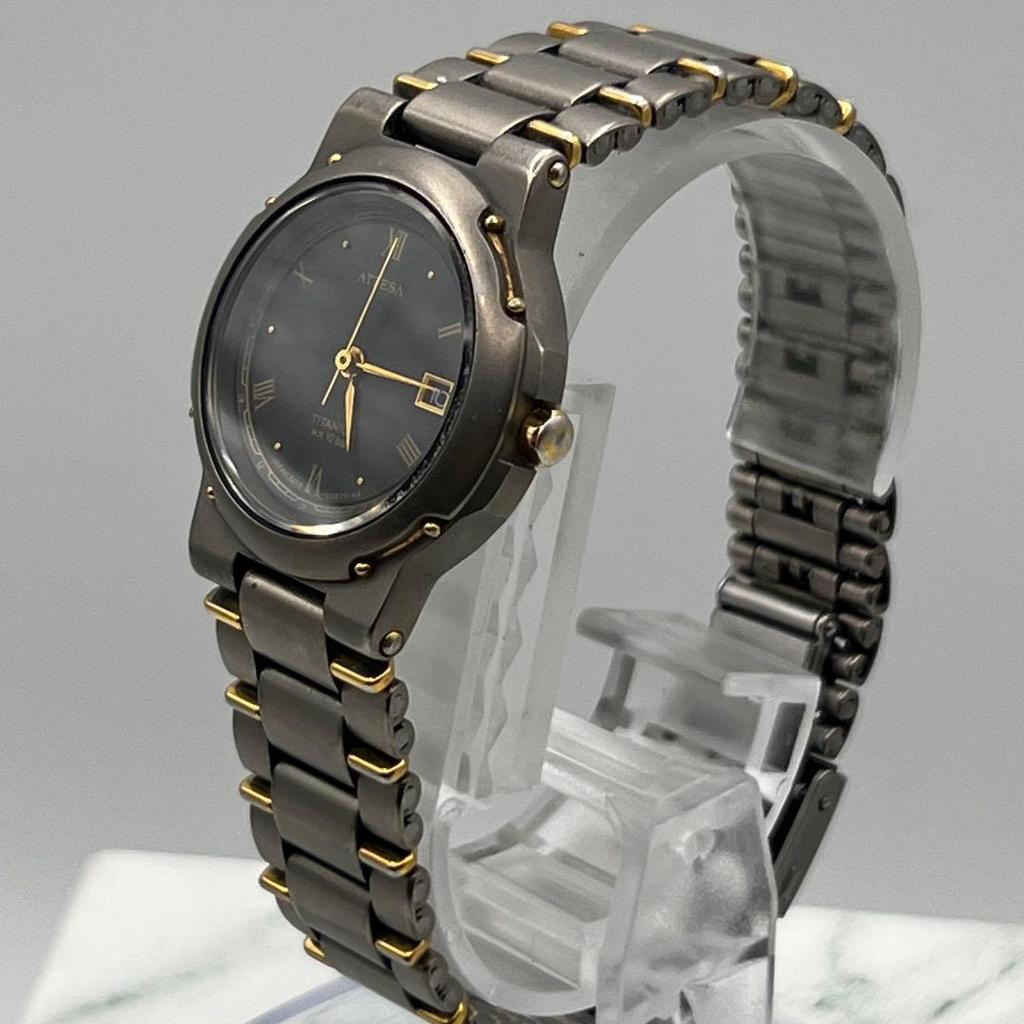 [USED]Citizen Attesa Titanium Quartz Color A49 [Working Condition] Two-Tone