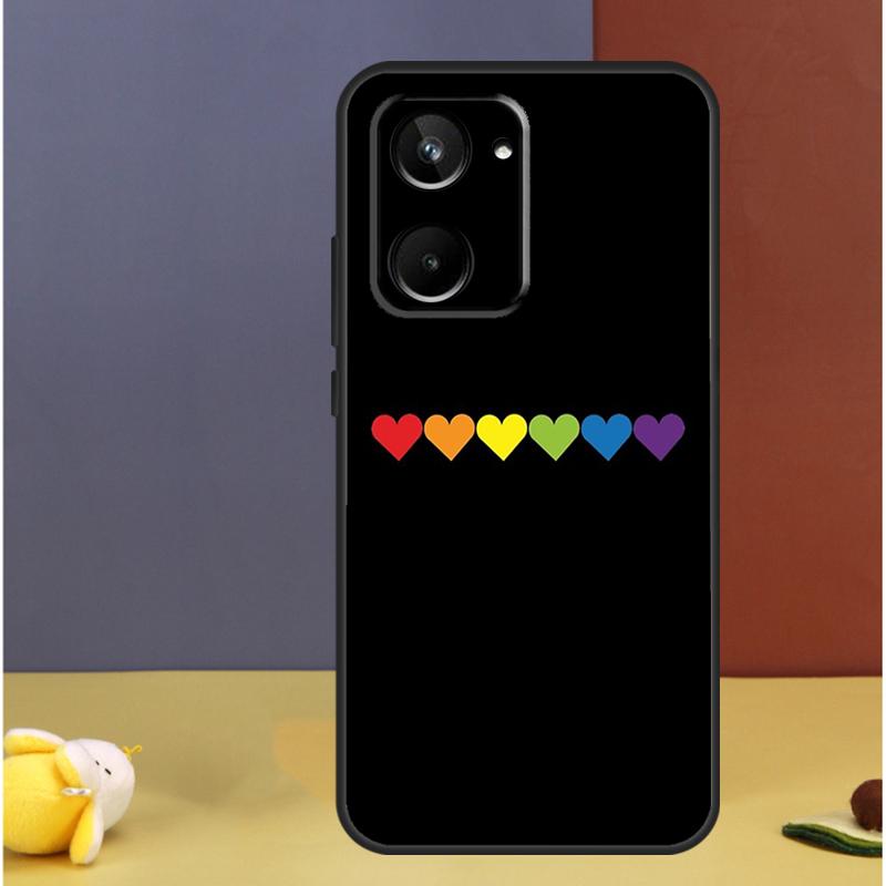 Heart Rainbow Gay Pride LGBT For Realme C71 C75 C55 C53 C67 C61 C33 C63 C51 C65 15 GT7 Pro 10 11 12 13 14 Pro Plus Case