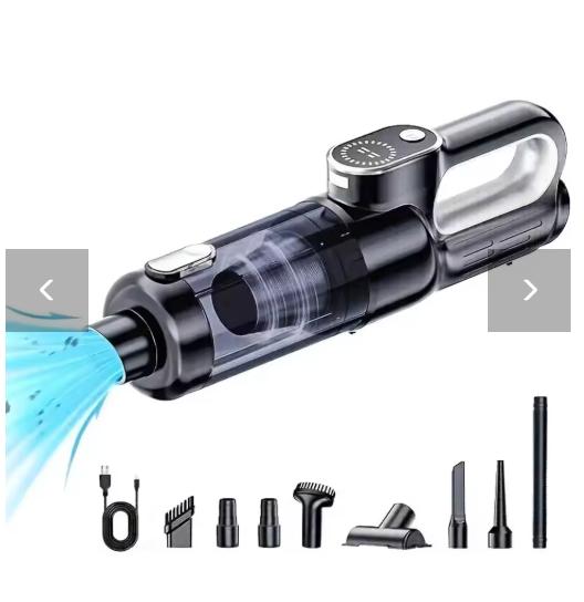 

Car Vacuum Cleaner Wireless One-button Dust Dump High-power Portable Vacuum Cleaner Large Suction Mini Handheld Vacuum Cleaner серый/чёрный