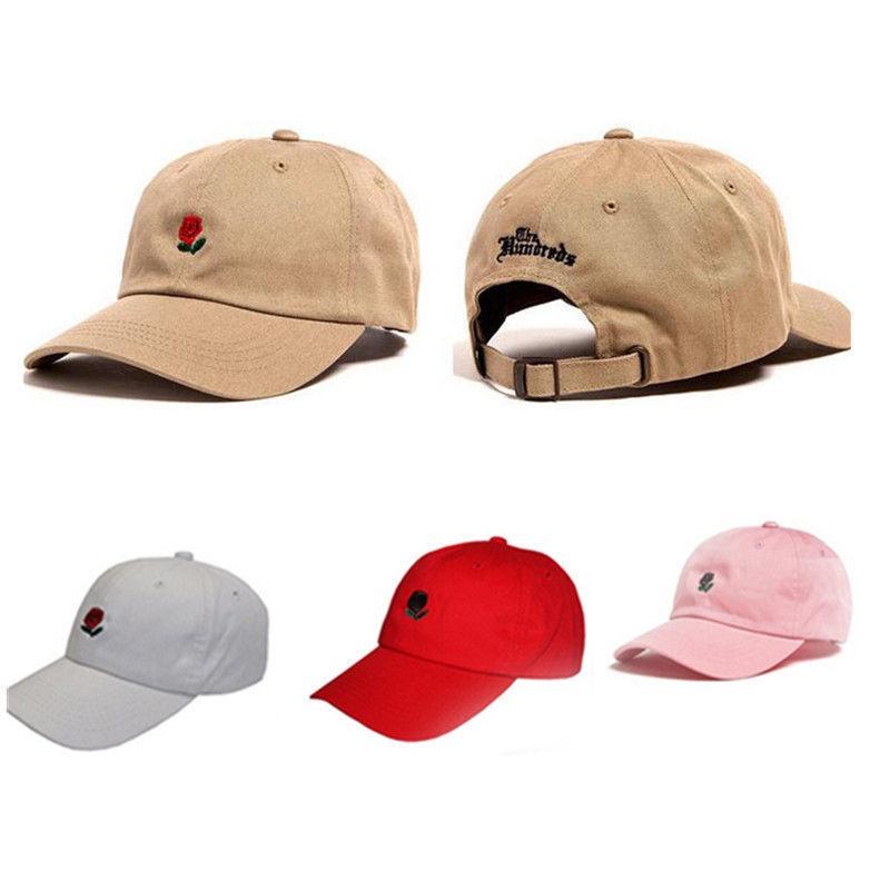 Cappellino da Baseball Snapback Premium Nuovo The Hundreds Dad Hat Ricamato con Fiore Rosa