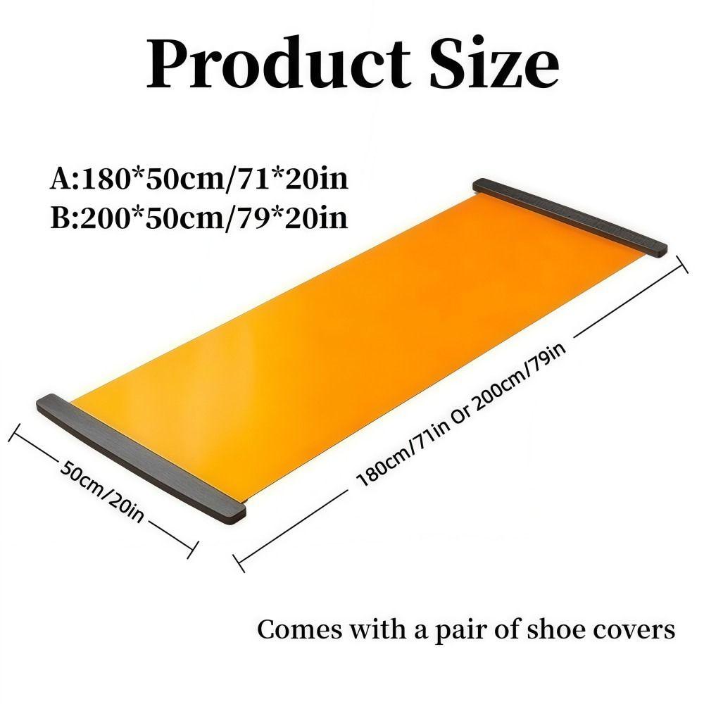 New Full Set Ski Fitness Mat Smooth Aerobic Exercise Leg Training Mat Multifunctional Thin Legs Yoga Ski Mat Home Fitness