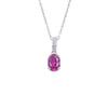 Elegant Single Red Ruby Silver Necklace for Women - Perfect Daily Wear, Versatile, and Ideal Valentine's or Birthday Gift.