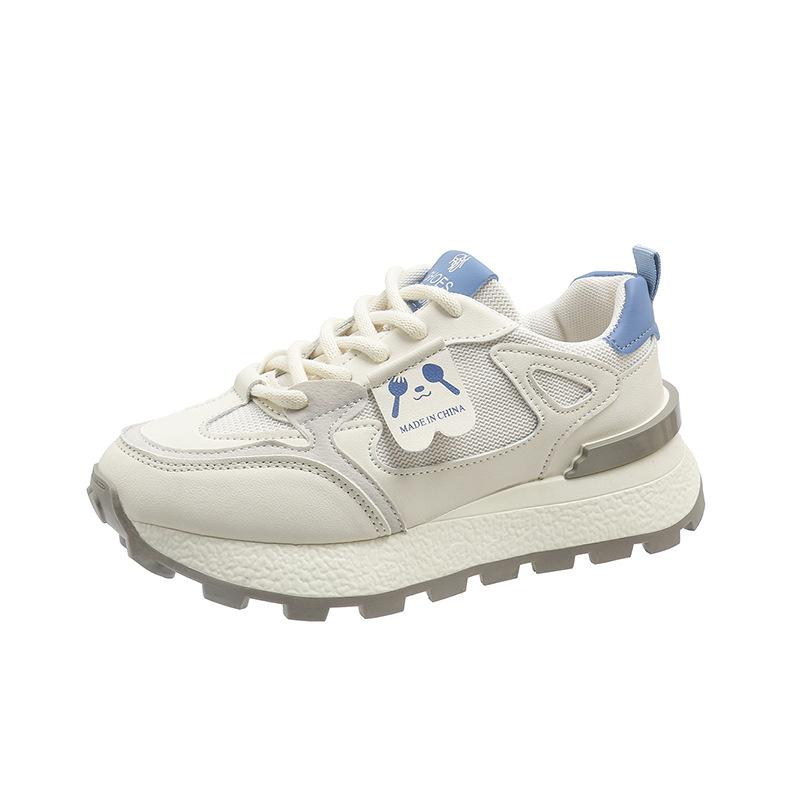 

2025 spring and summer fashion new foreign trade little white shoes mesh breathable sports retro Forrest Gump shoes Korean version casual shoes 35 синий