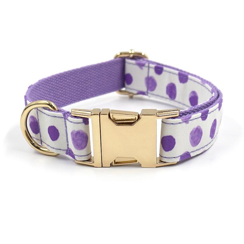 Cute Printed Pet Dog Collar Laser Engraved Dog Collar