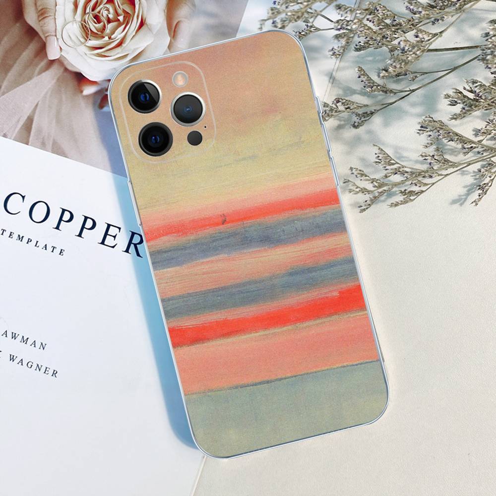 Abstract Art M-Mark R-Rothko Phone Case For IPhone 11 13 16 12 17 14 15 Pro Max Plus Soft Clear Back Cover Coque