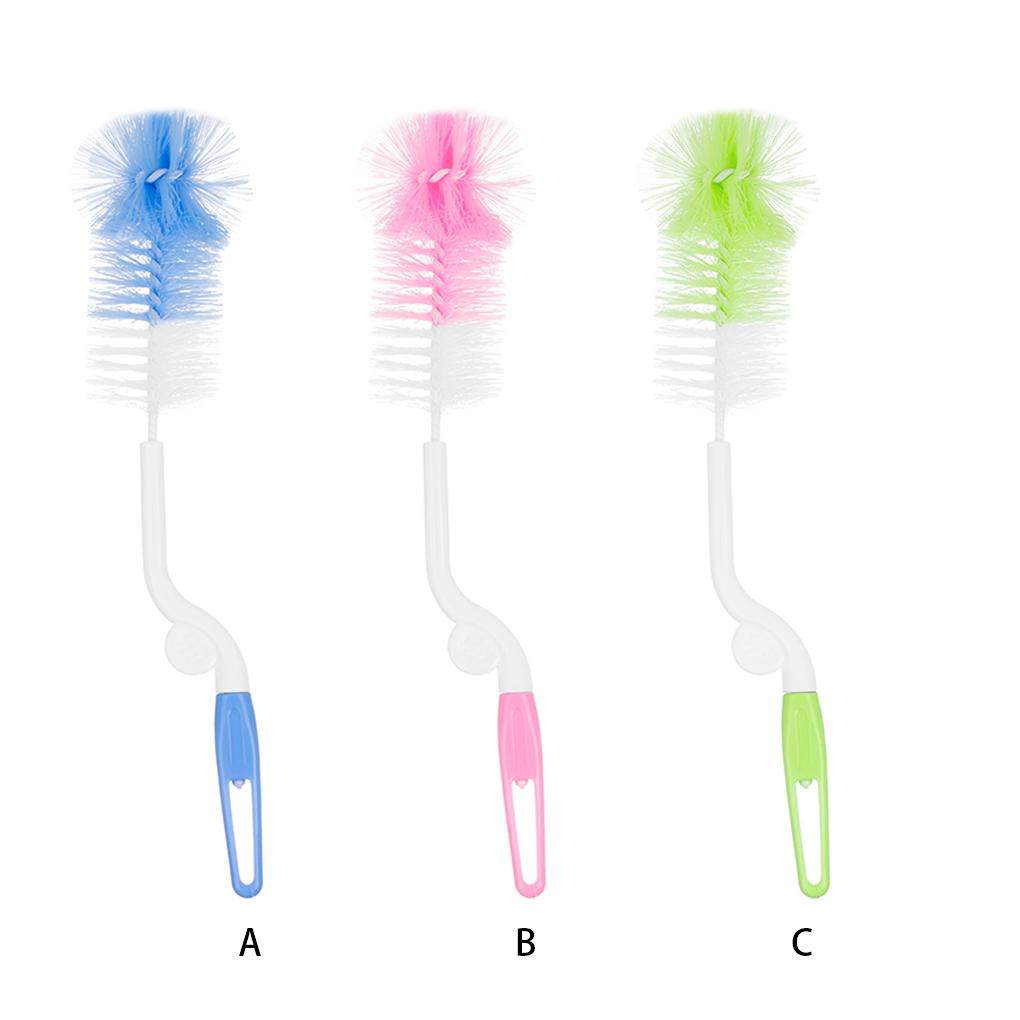 6 Pcs/set Bottle Brush Set Milk Bottle Straw Cleaning Nylon Sponge Brush Kit
