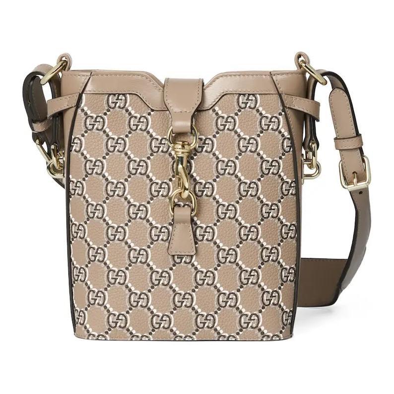 GUCCI Leather Bucket Bag, Shoulder Bag