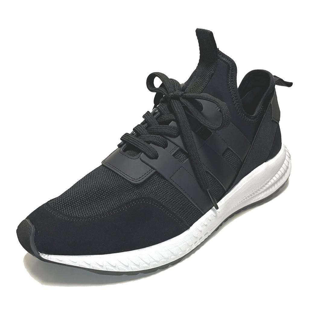 Sneakers Hiroshi Tsubouchi Yoshimasa Hoshiba Made In Japan Lightweight Suede Leather Shoes Height Increases Legs Beauty Black Cm [Double H] [WH-0121]