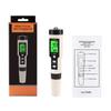 Digital Hydrogen Meter Water Quality Tester with ATC High Accuracy Pen Type H2 Meter Data Hold Function LCD Displays