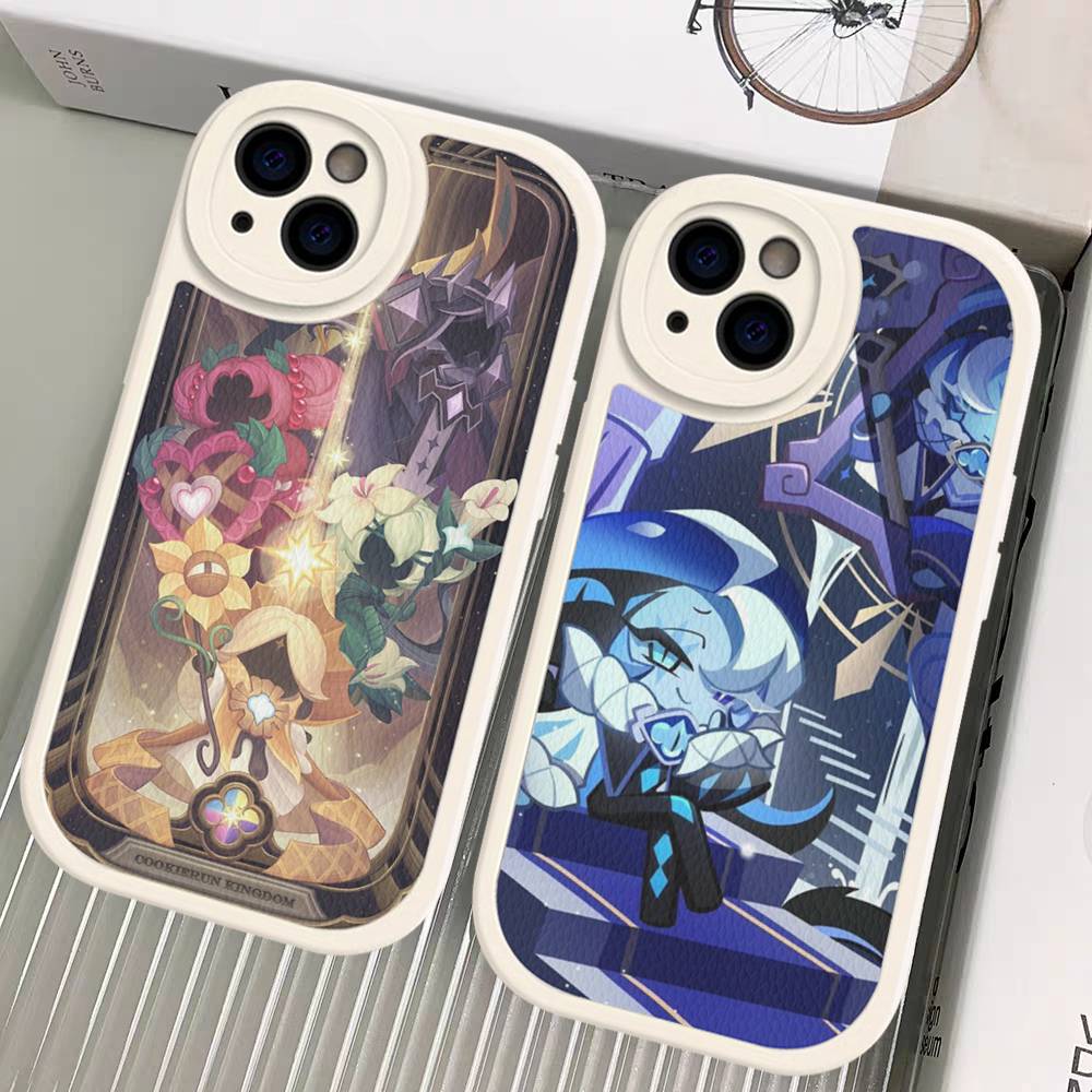 Mobile Game C-Cookie Run Kingdom Phone Case For IPhone 16 15 14 13 12 11 Pro Max Plus Soft Leather Cover