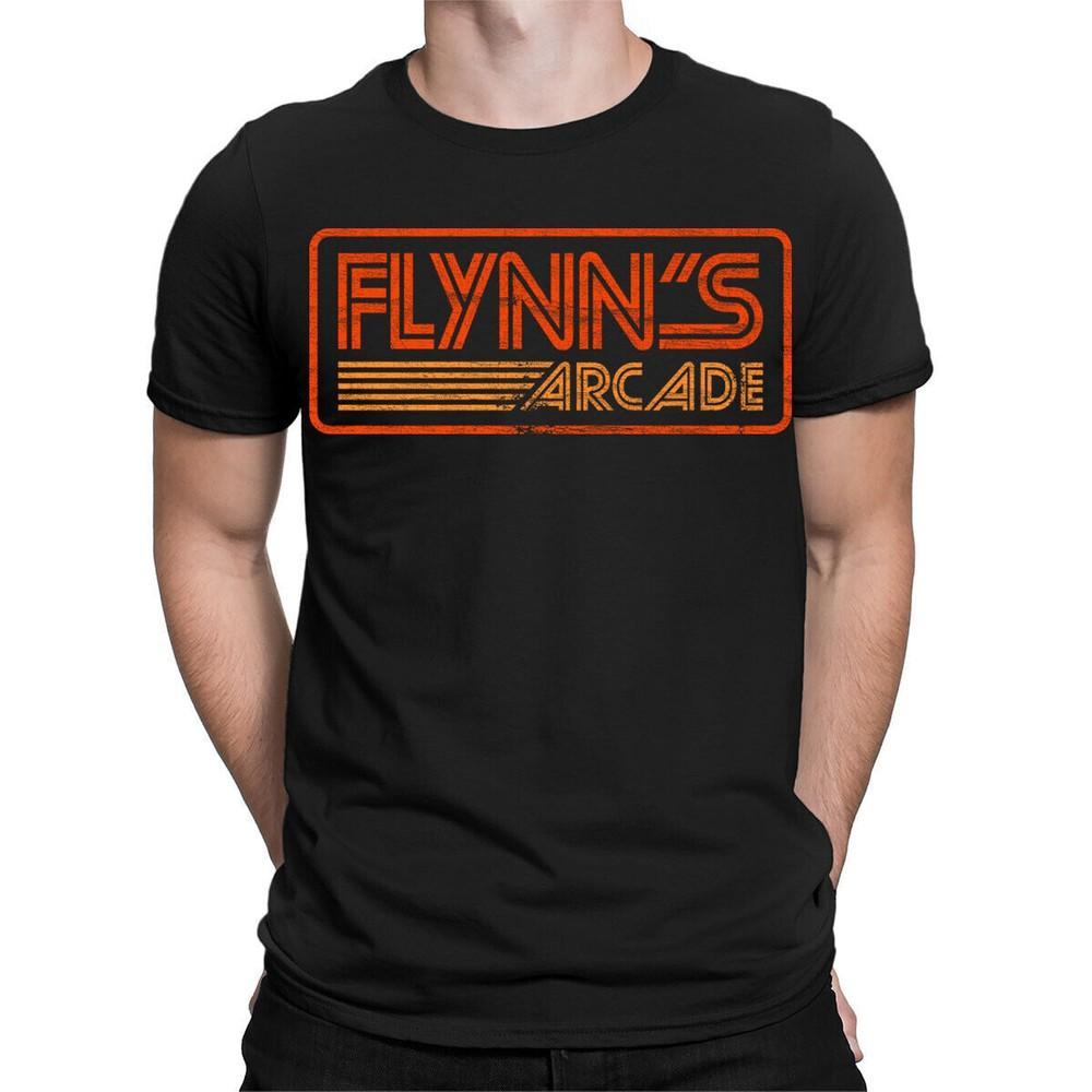 Flynns Arcade 80s Hraní Dárek pro hráče Retro Vintage Pánská Dámská Trička #TA-152