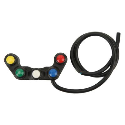 Motorcycle 5 In 1 Switch Control Handlebar Electric Tricycle 5 Color Horn Headlight Handlebar Switch Universal